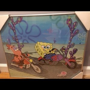 Sponge bob framed poster